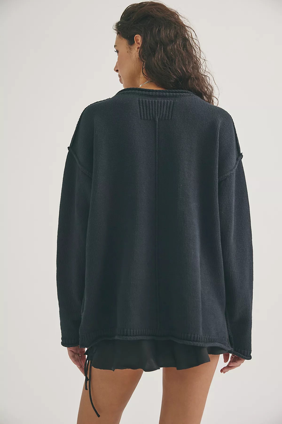 We The Free Ella Roll-Neck Cotton Knit Sweater