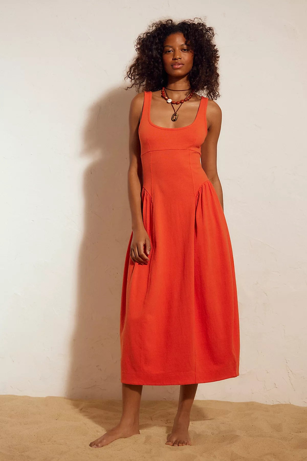Elsa Cotton Midi Dress