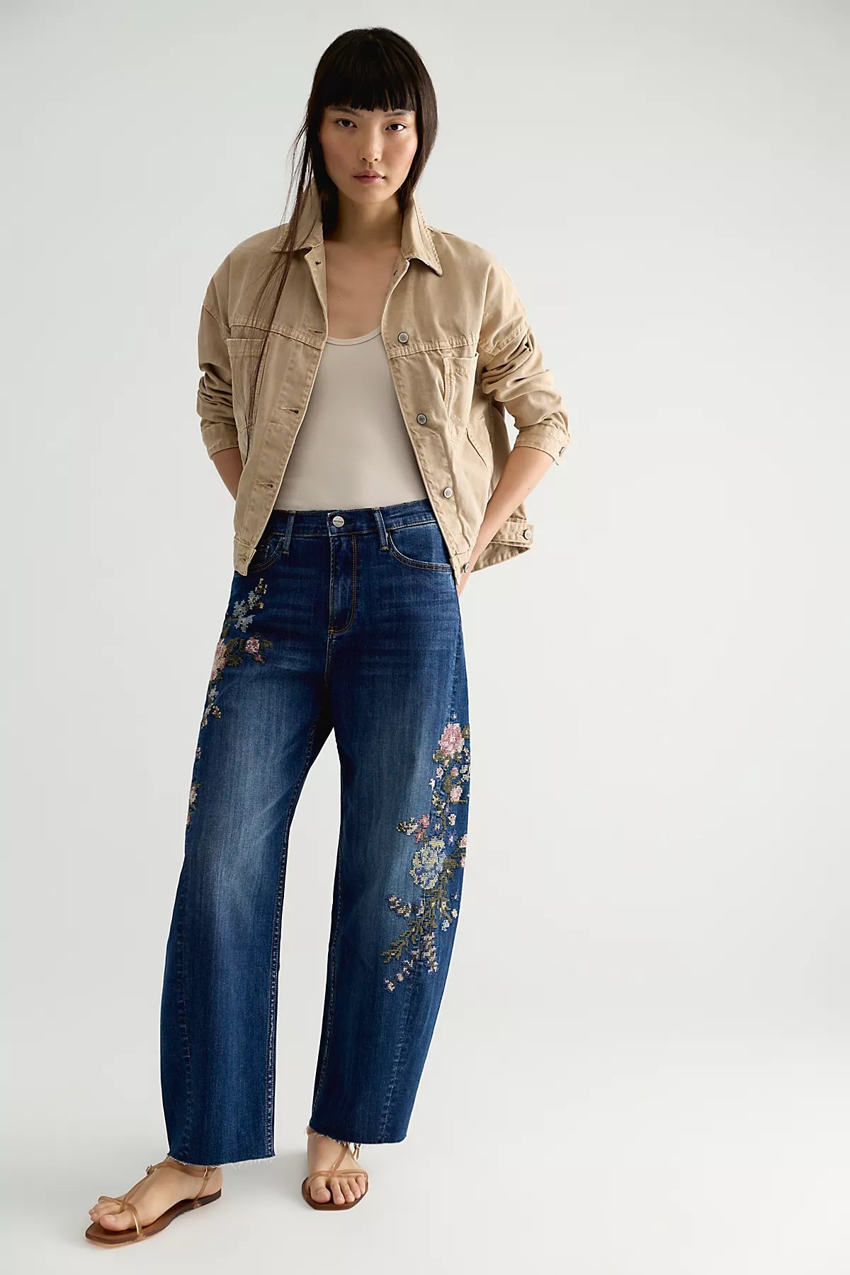 Driftwood Parker Embroidered Jeans