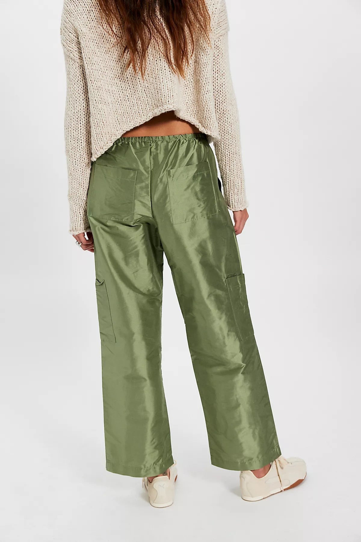 DONNI. The Taffeta Drawstring Cargo Pants