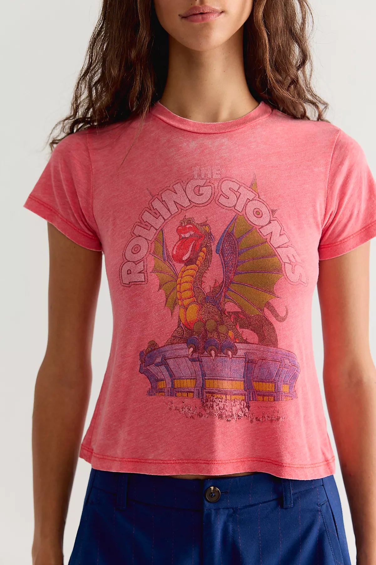 Daydreamer Rolling Stones Dragon Burnout Vintage Tee
