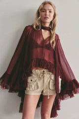 Full Sleeve Frill Top