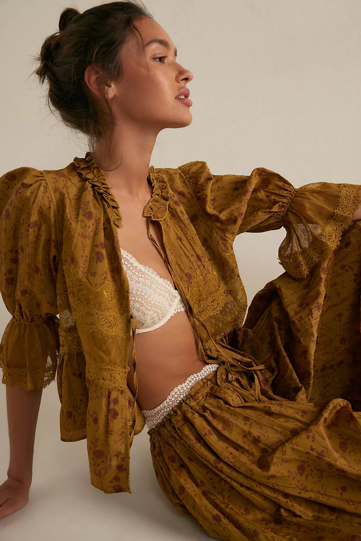 Forever Young Printed Bed Jacket