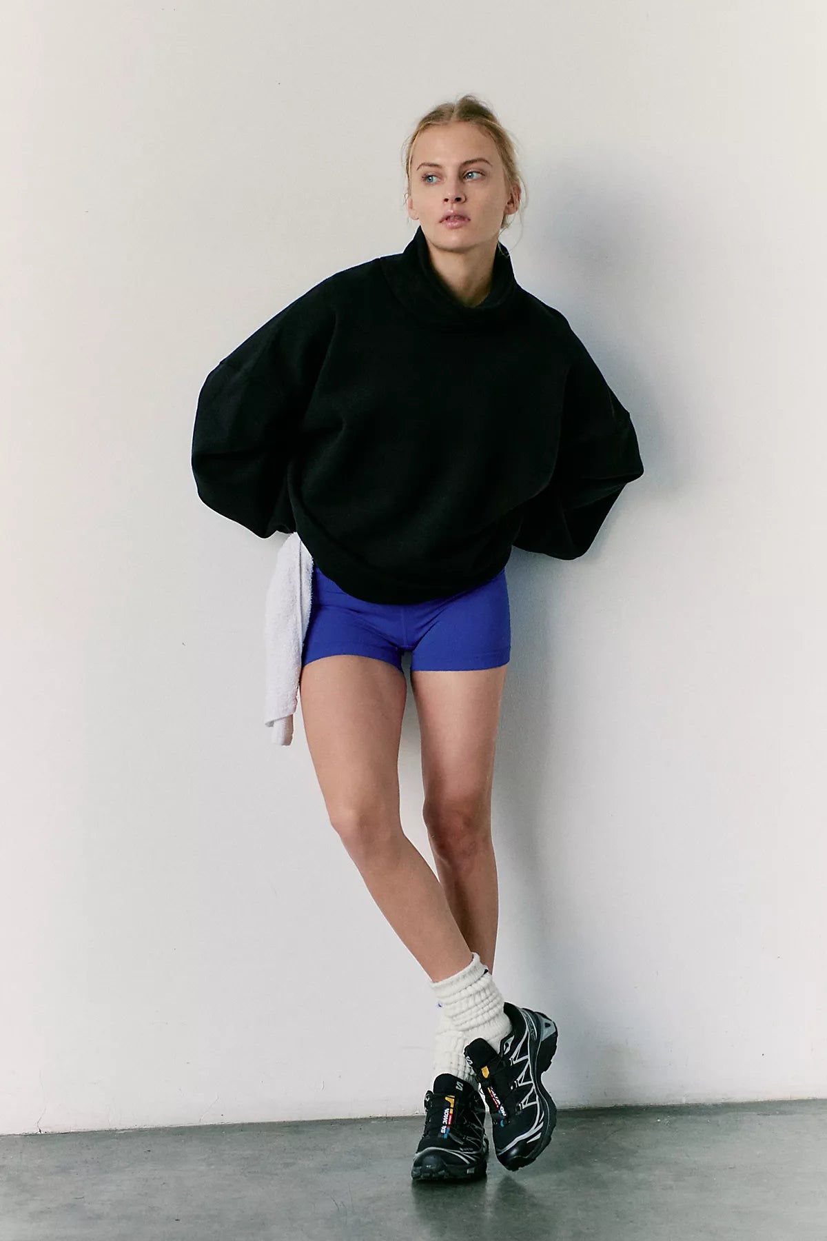 A Cut Above Mock Neck Pullover Sweatshirt