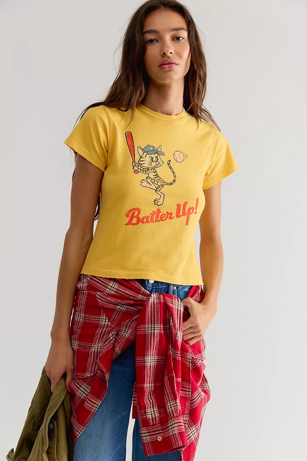 Daydreamer Batter Up Kitty Vintage Tee