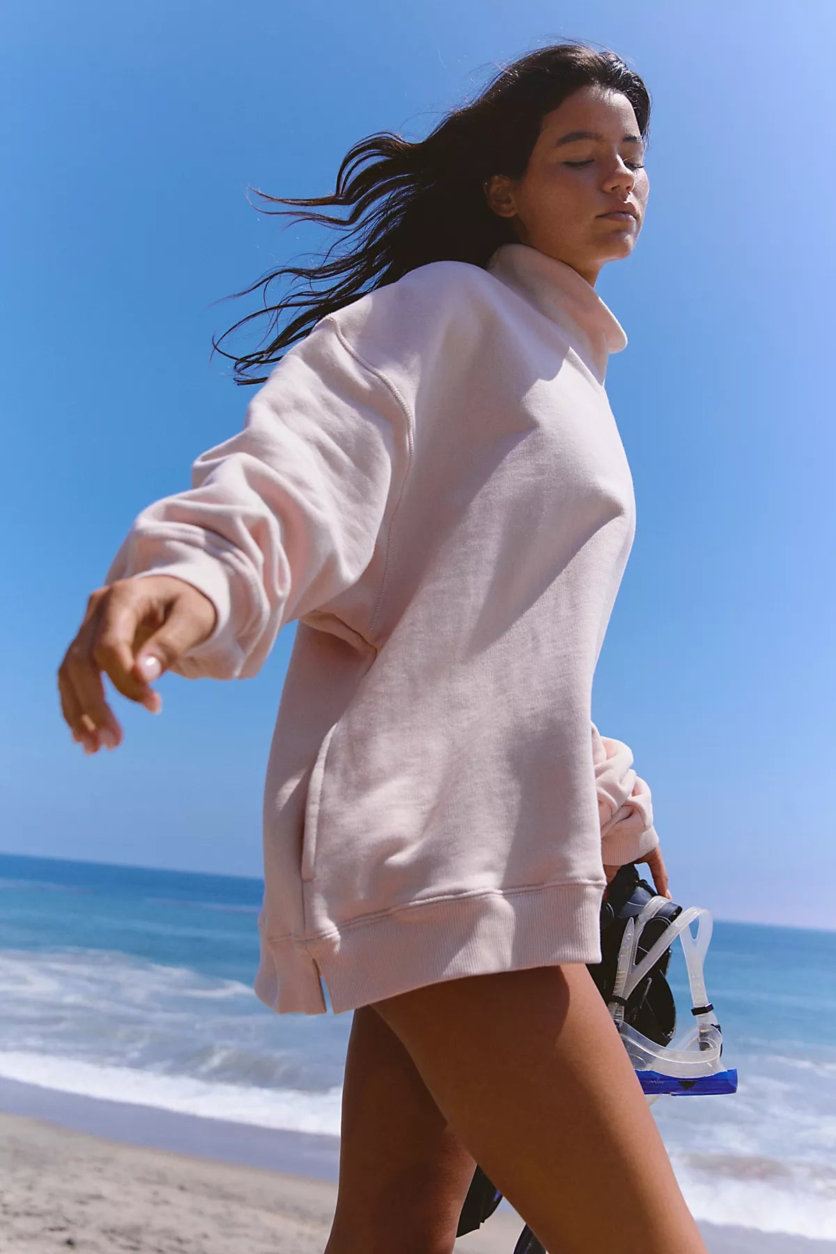 A Cut Above Mock Neck Pullover Sweatshirt