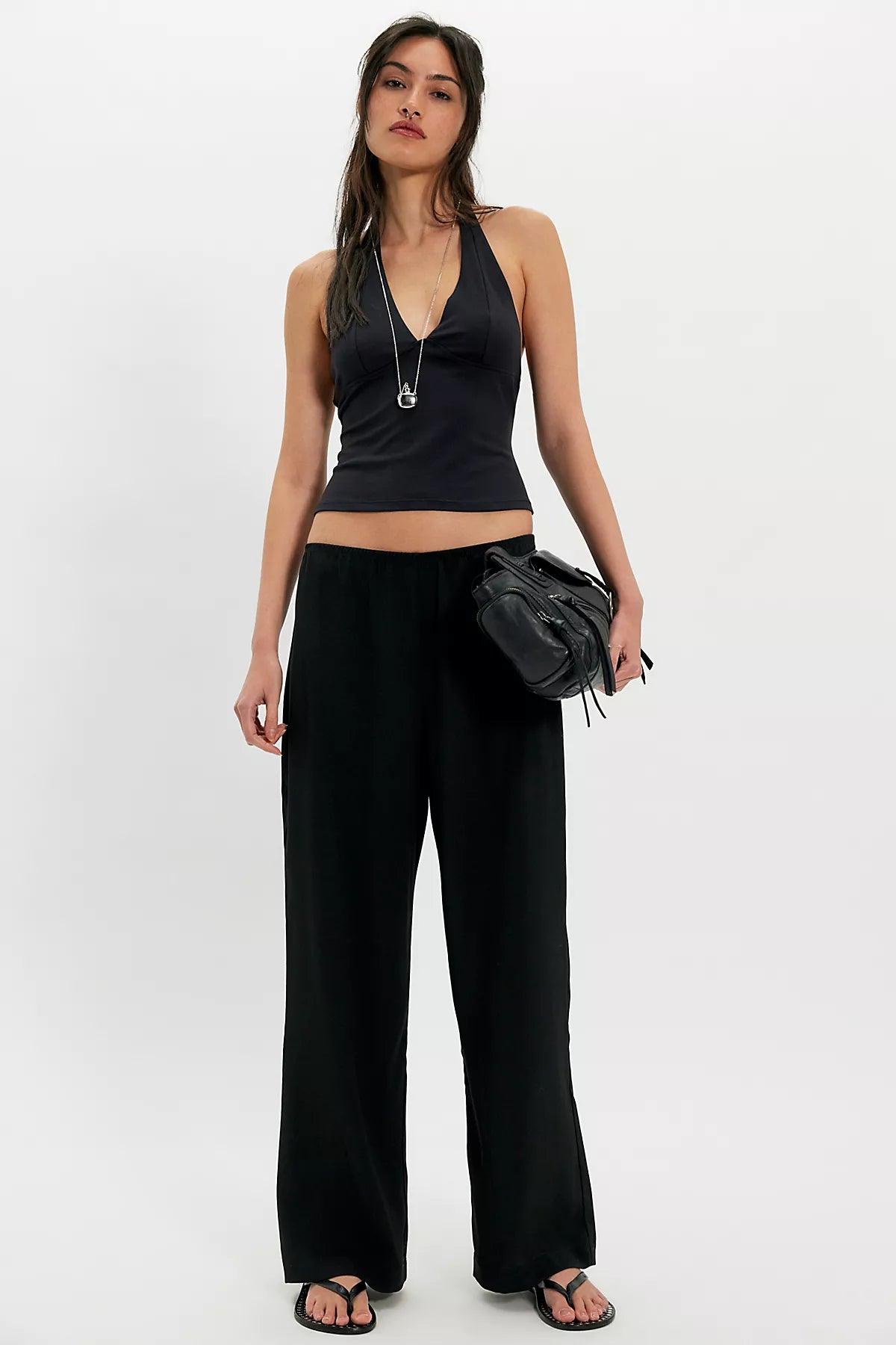 DONNI. The Crepe Simple Pants