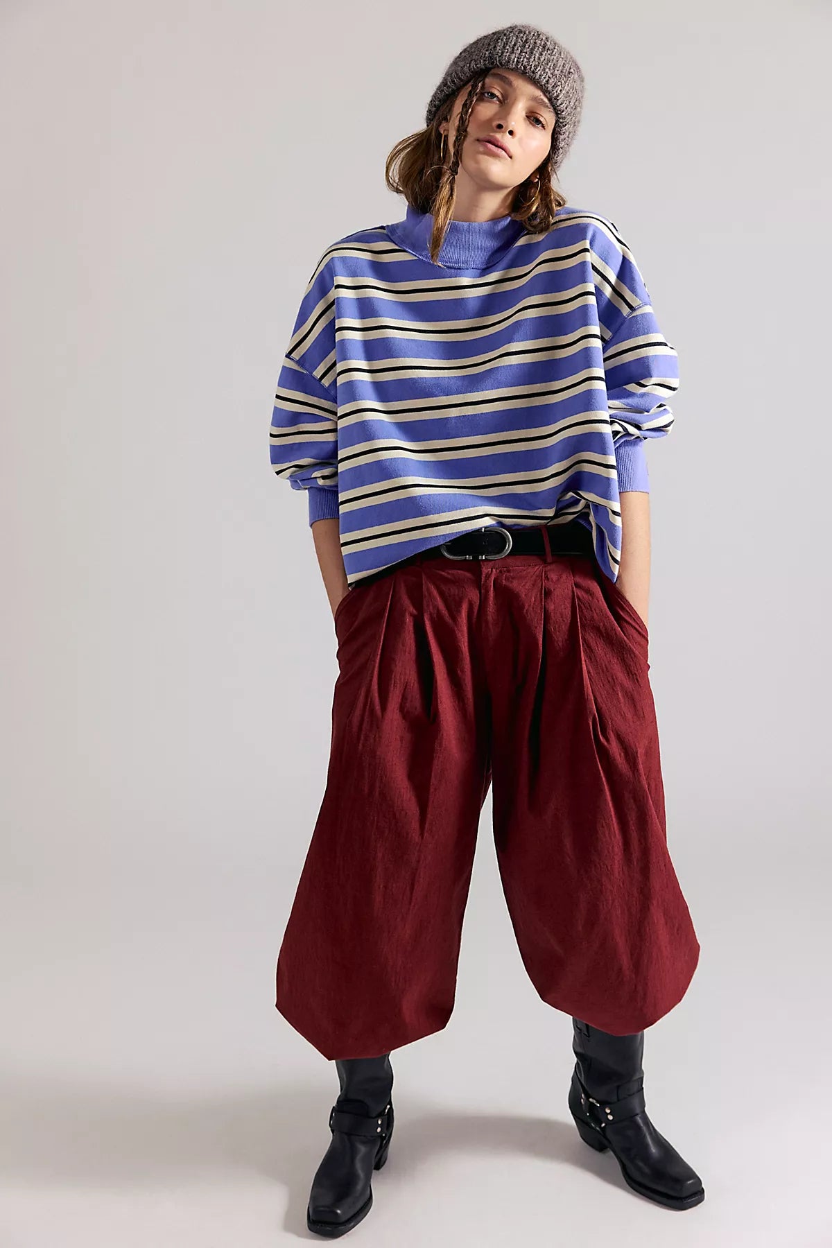 Palm Springs Striped Pullover