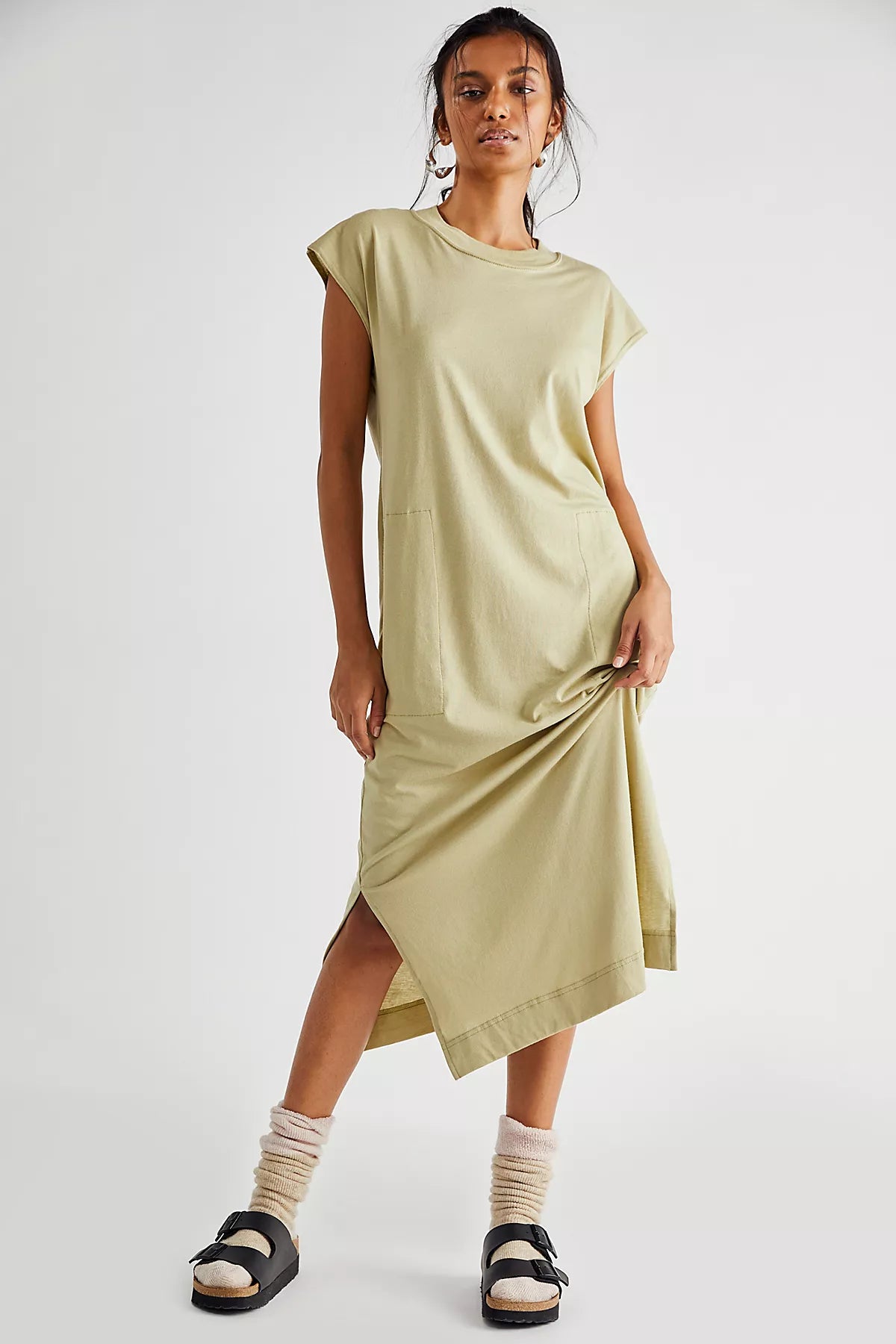 All Day Long Midi T-Shirt Dress