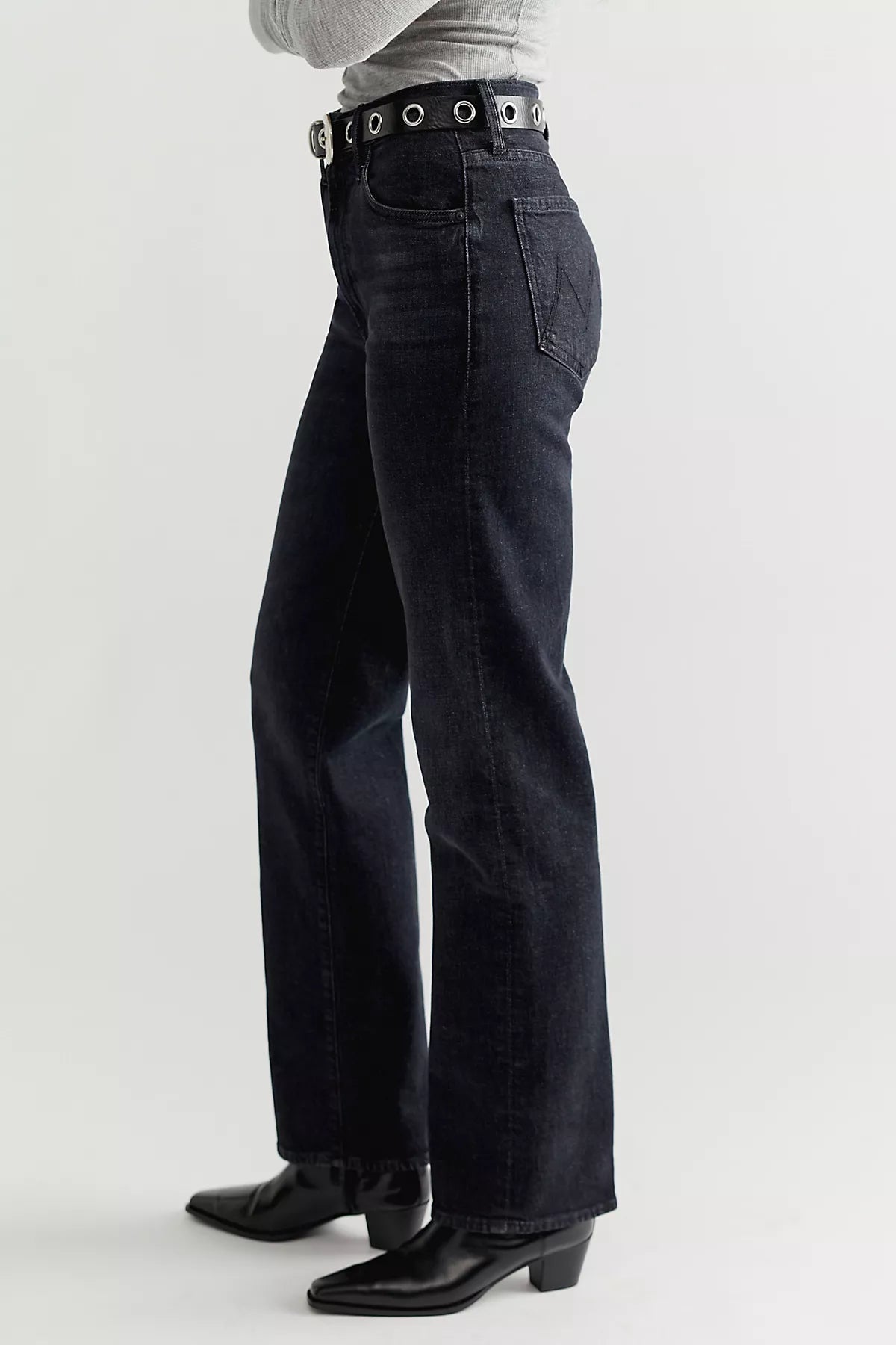 MOTHER The Rambler Zip Sneak Jeans
