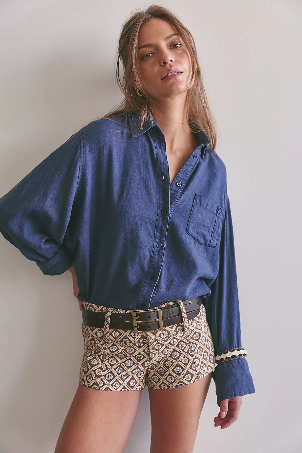 Ana Printed Micro Shorts