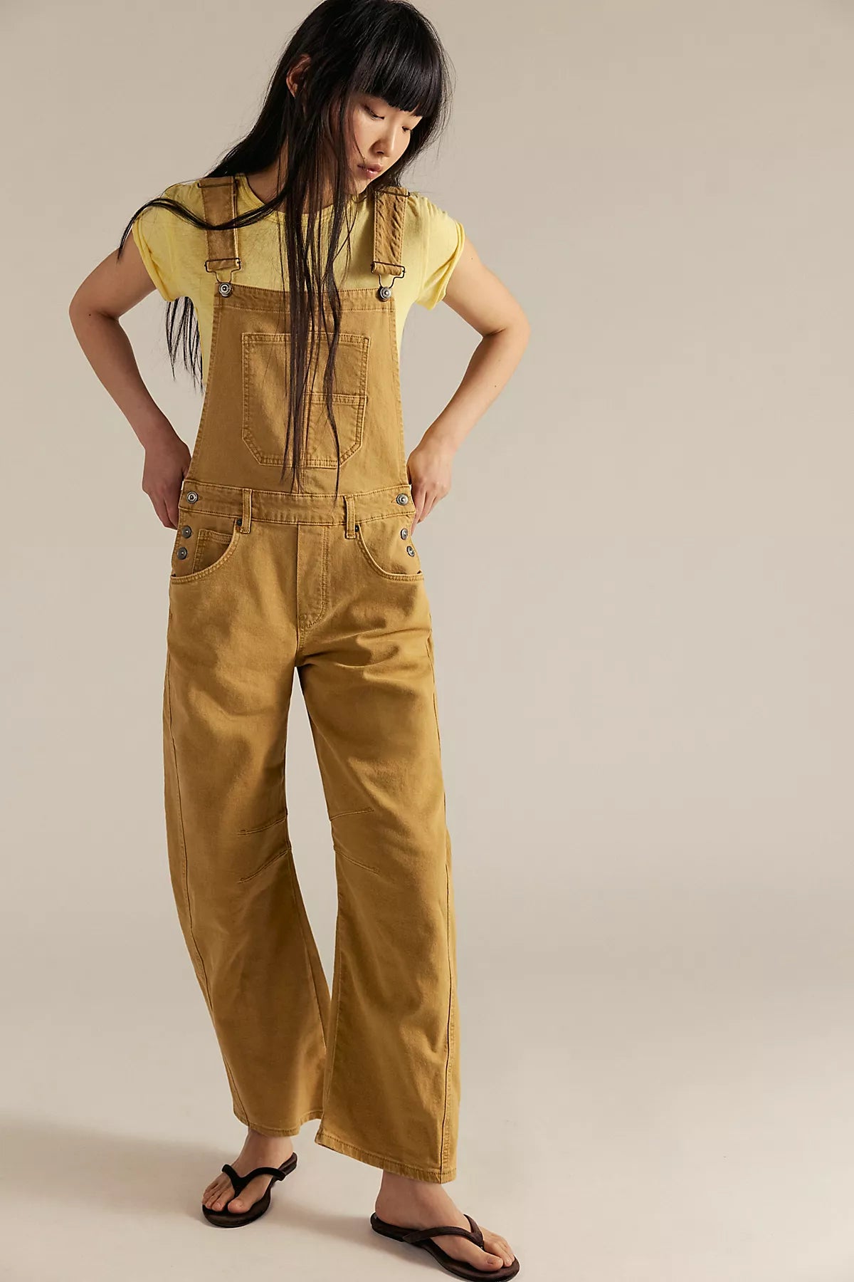 We The Free Good Luck Barrel Overalls