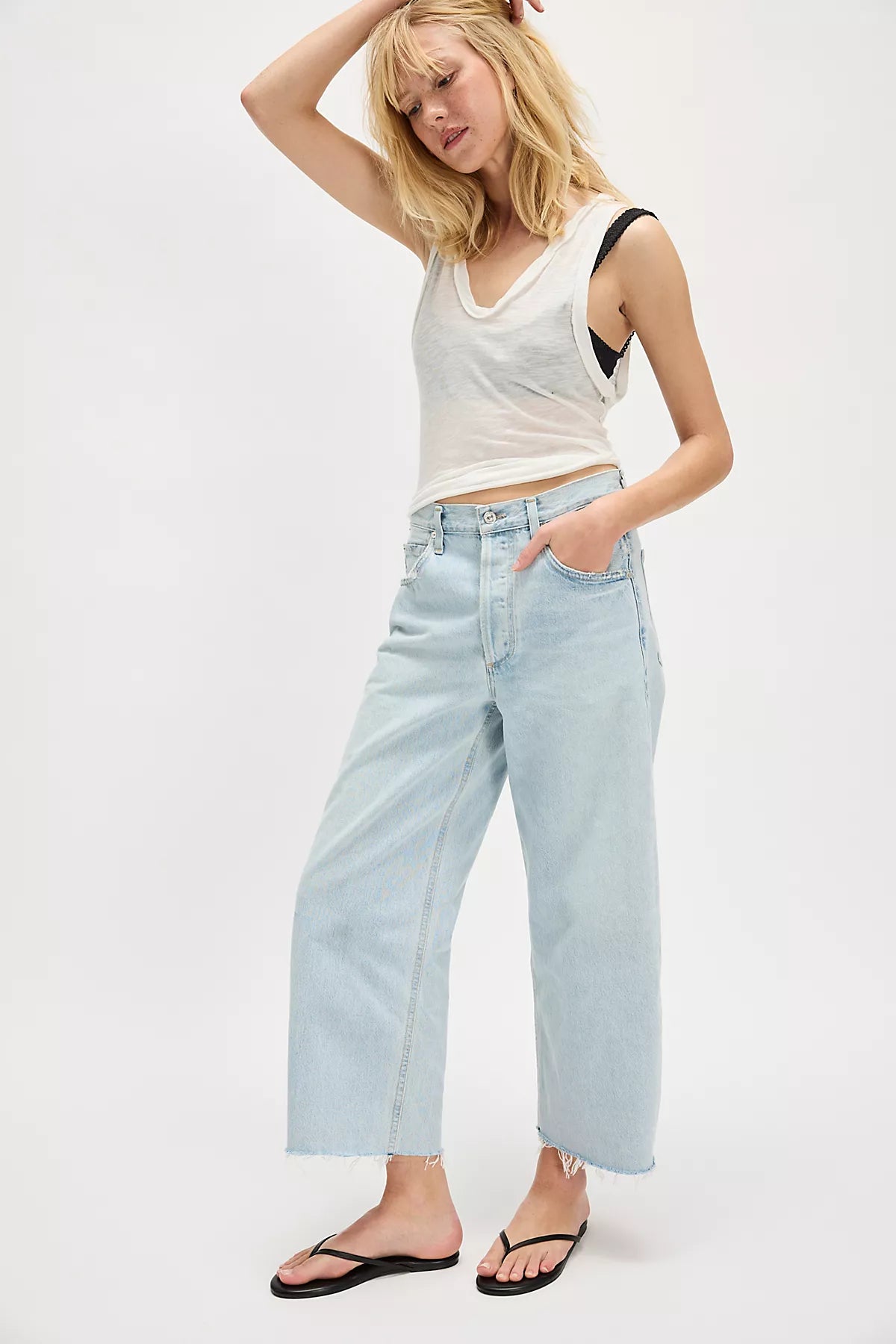 Citizens of Humanity Ayla Raw Hem Crop Jeans