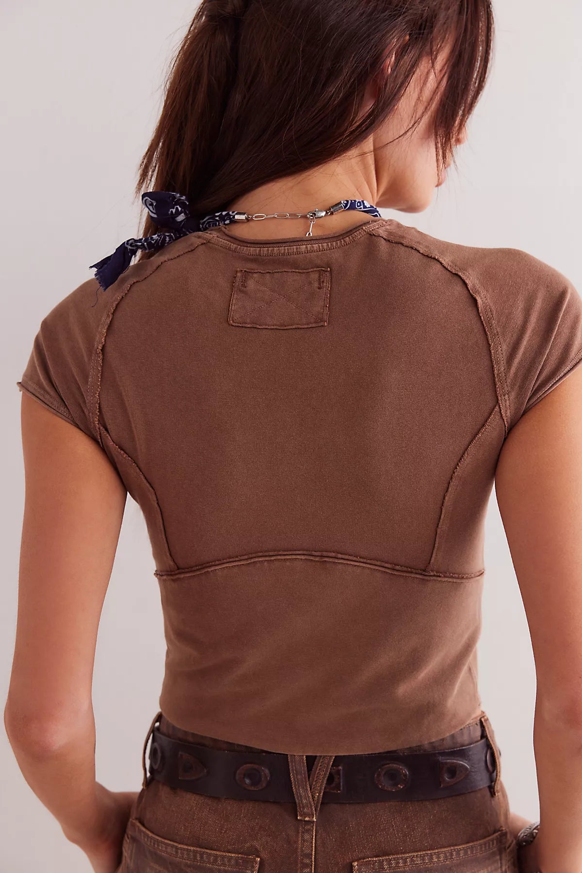 We The Free Protagonist Cropped Cap Sleeve Tee