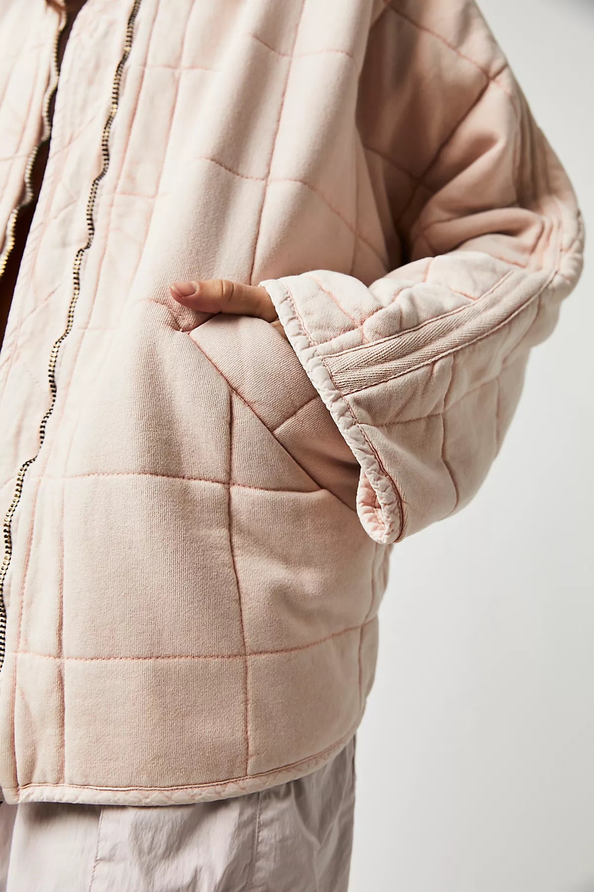 Dolman Quilted Knit Jacket