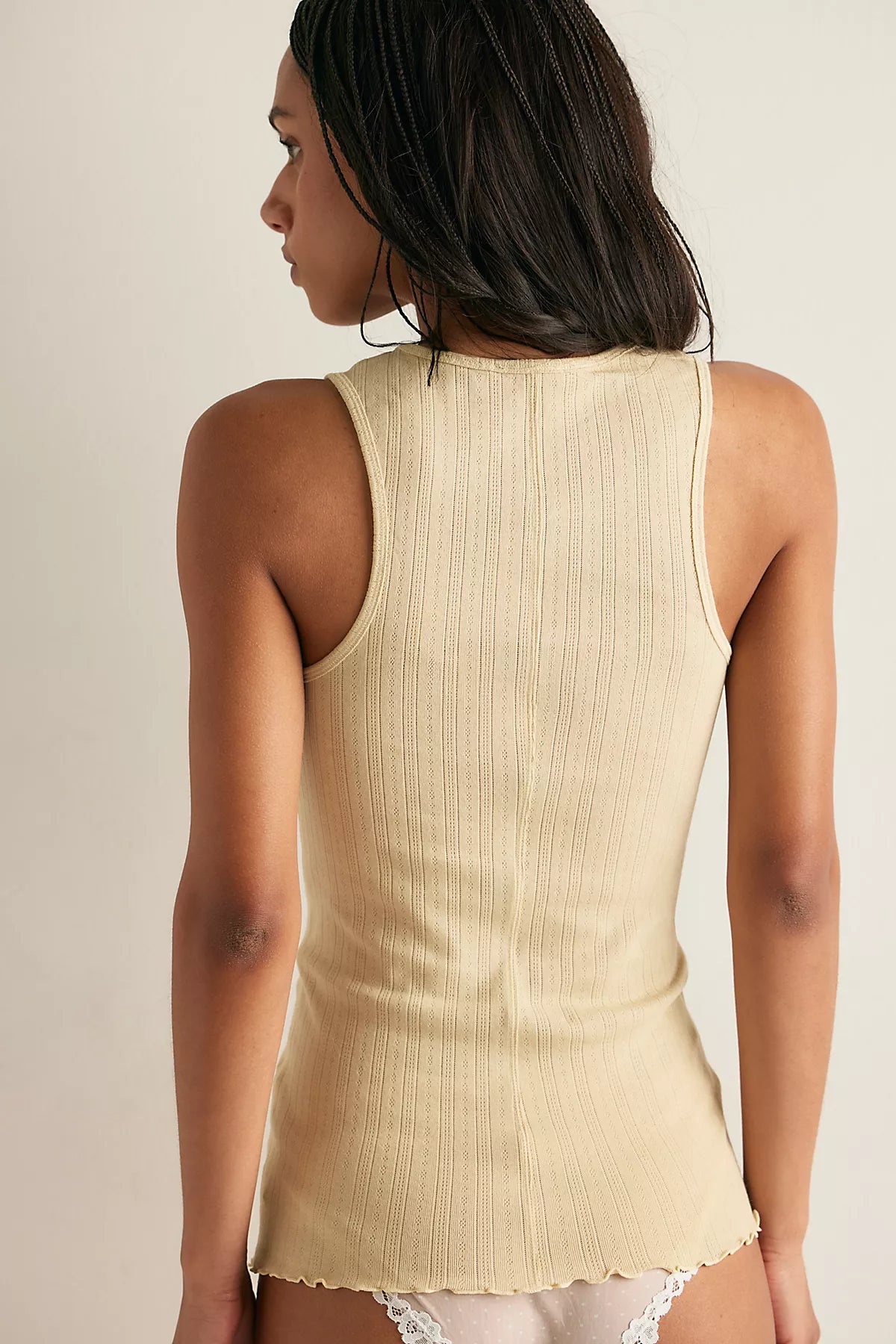 Fresh In Love Pointelle Tank