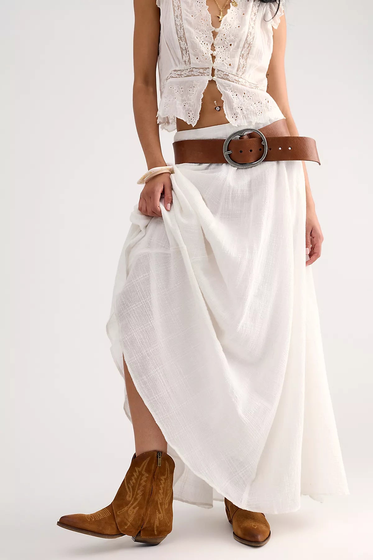 Asher Western Ankle Boots