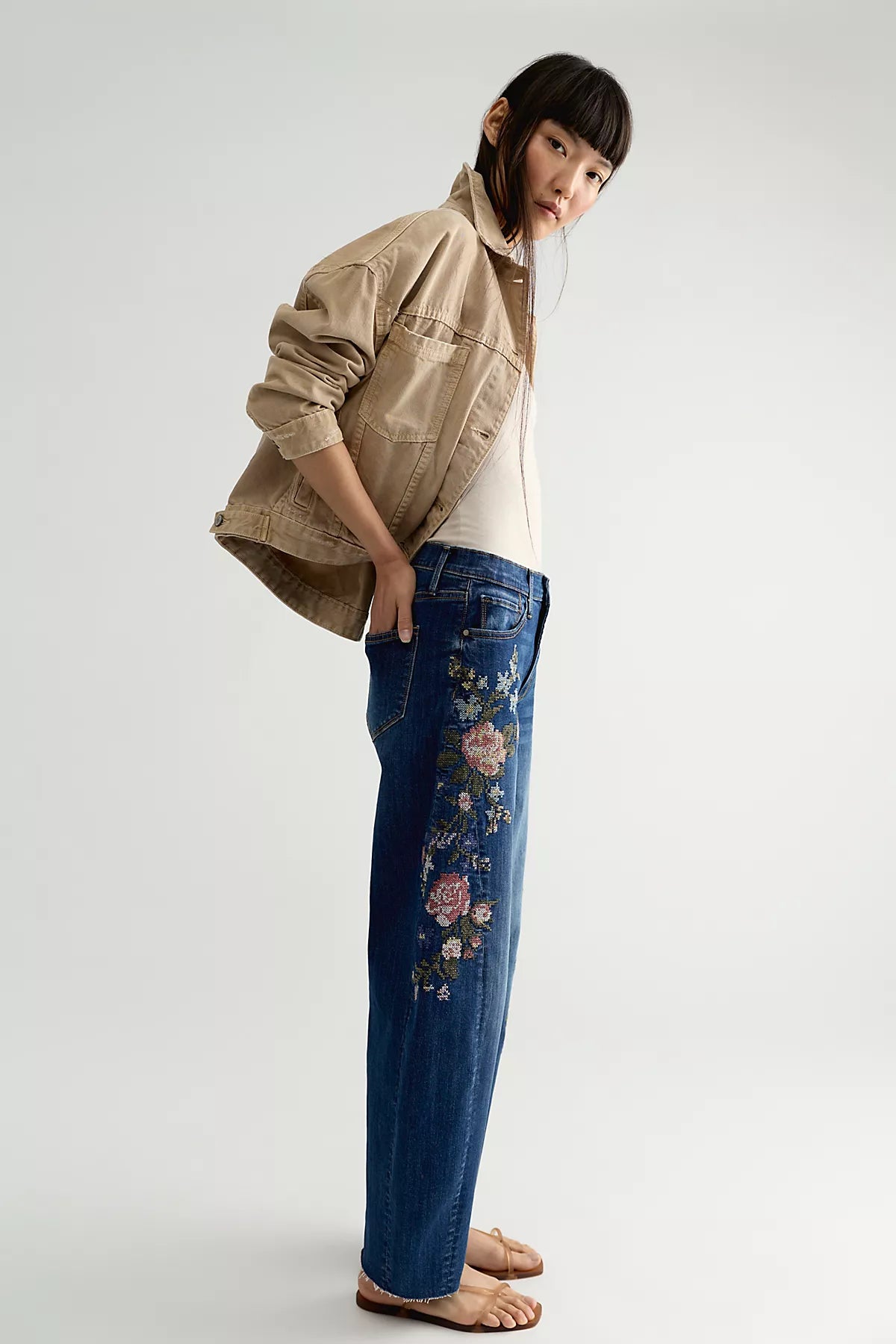 Driftwood Parker Embroidered Jeans