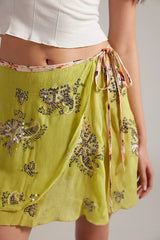 Front and Center Mini Slip Skirt