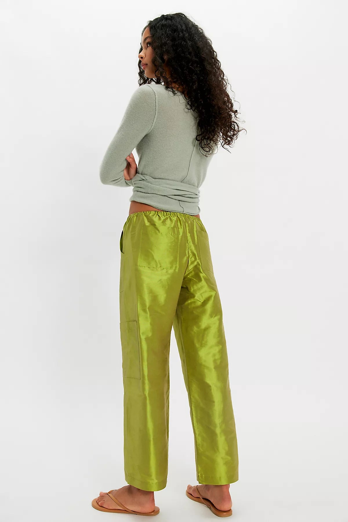 DONNI. The Taffeta Drawstring Cargo Pants