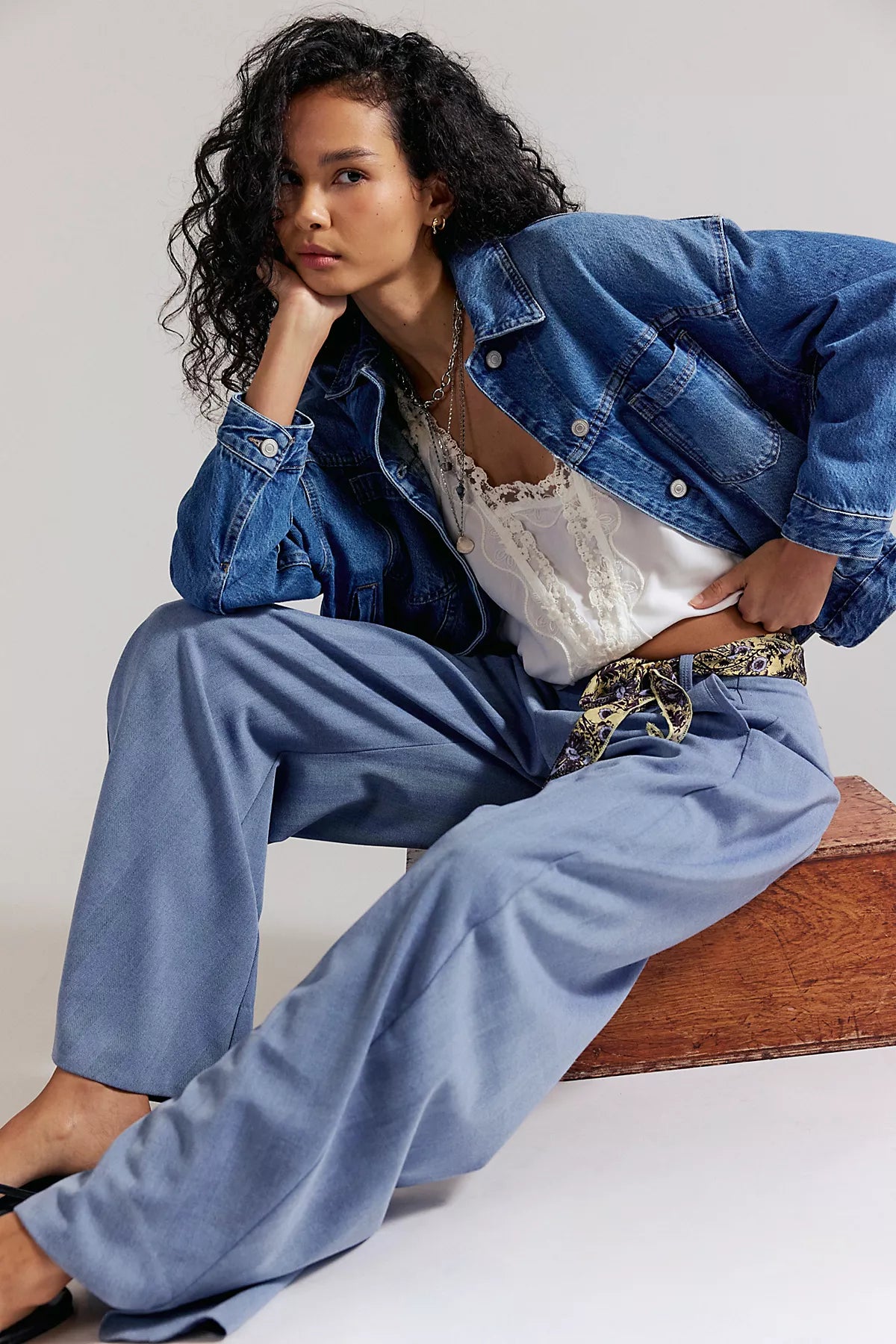 We The Free Opal Swing Denim Jacket