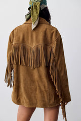 We The Free Fringe Out Suede Jacket
