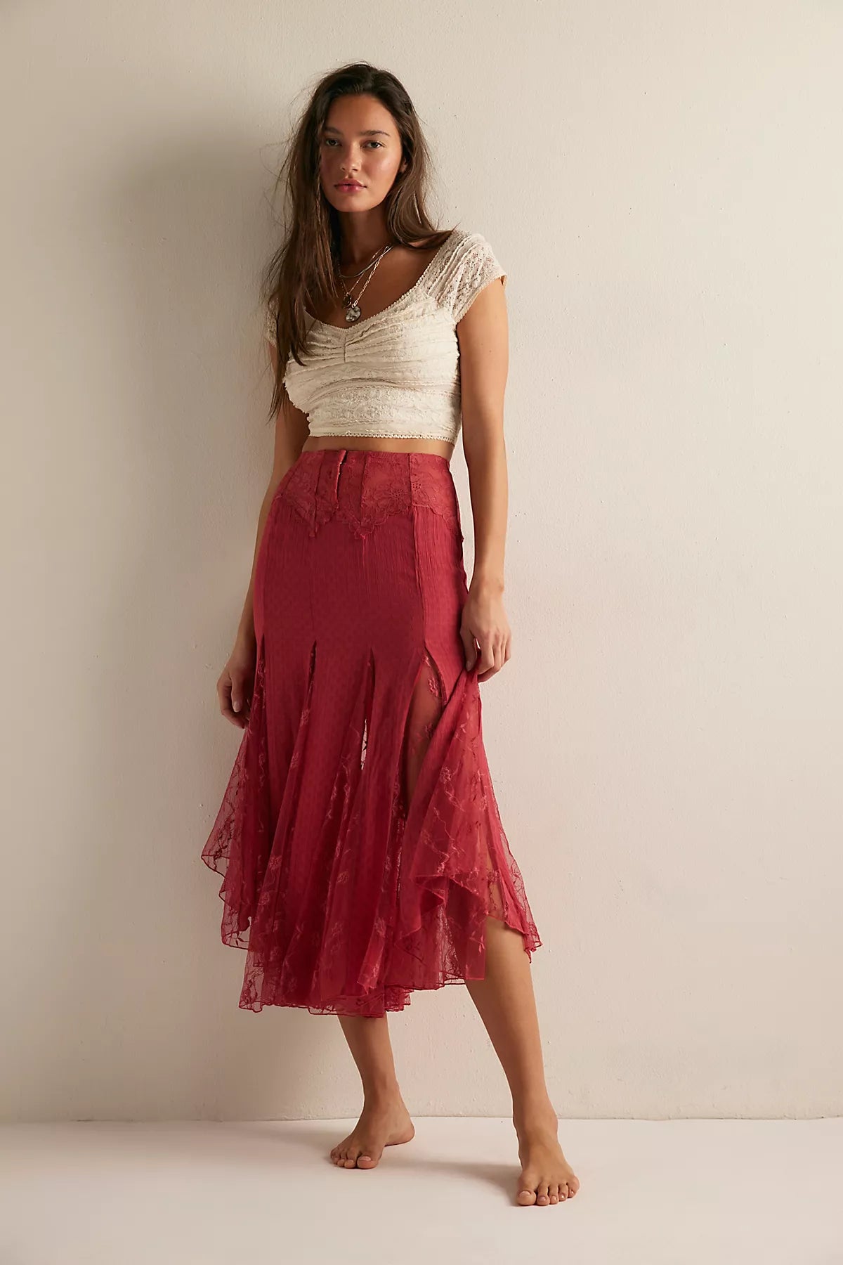 Nice To Meet You Maxi Slip Skirt