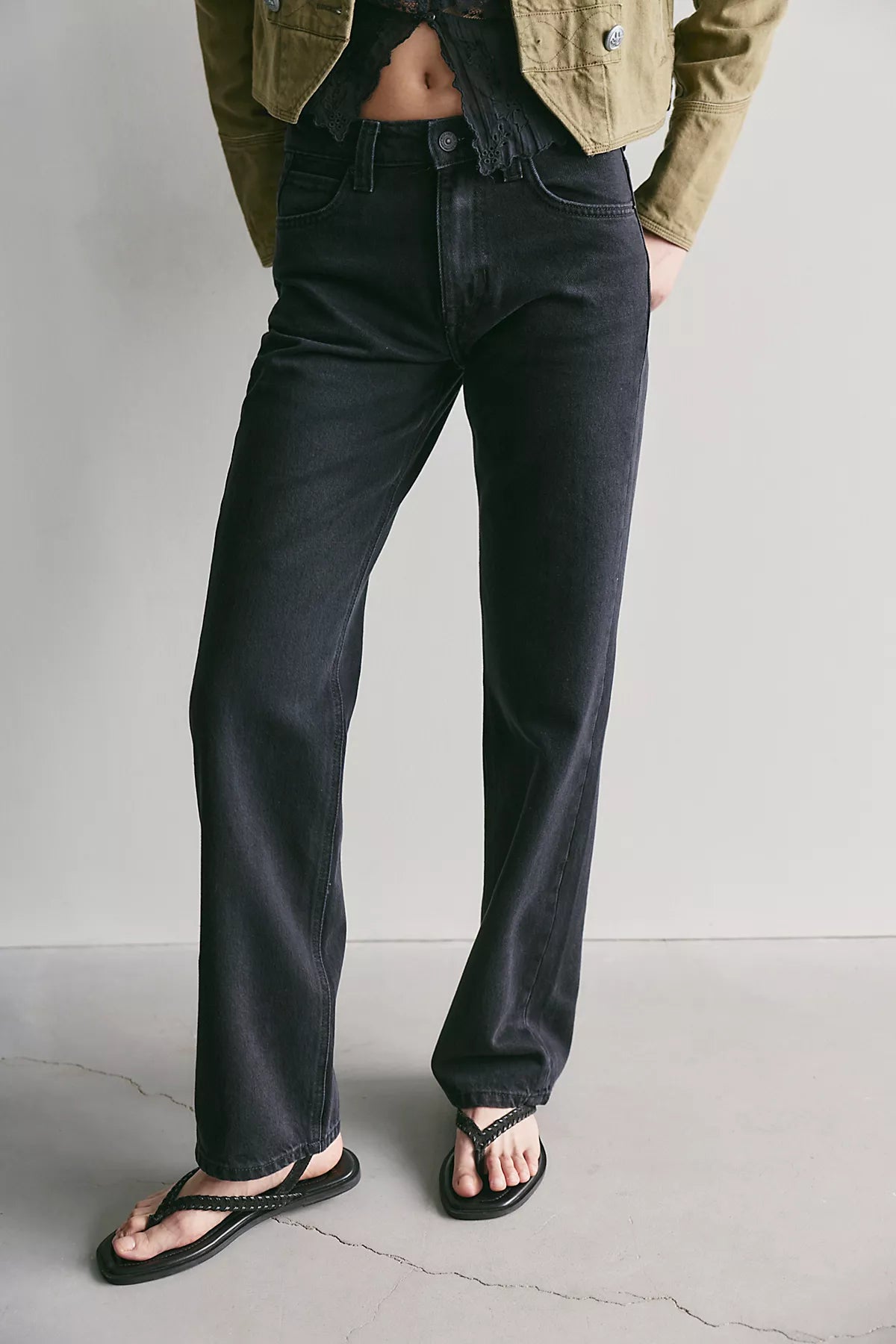 We The Free Luna Mid-Rise Straight Jeans
