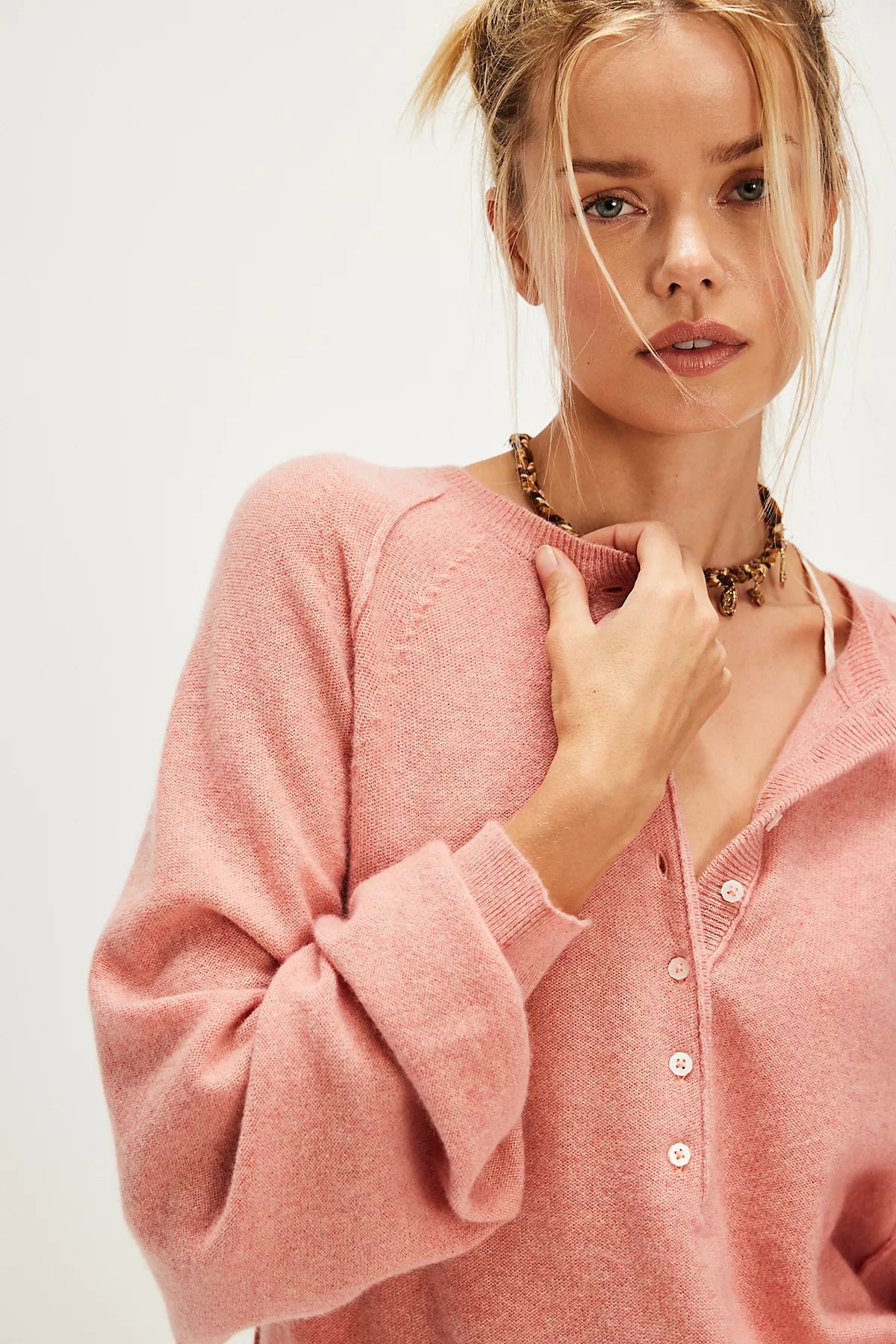 Porta Cashmere Henley Sweater
