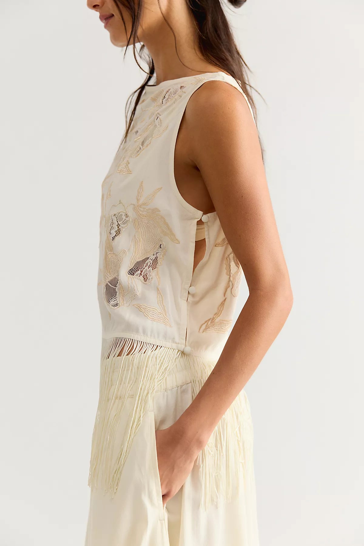Carlie Fringe Top