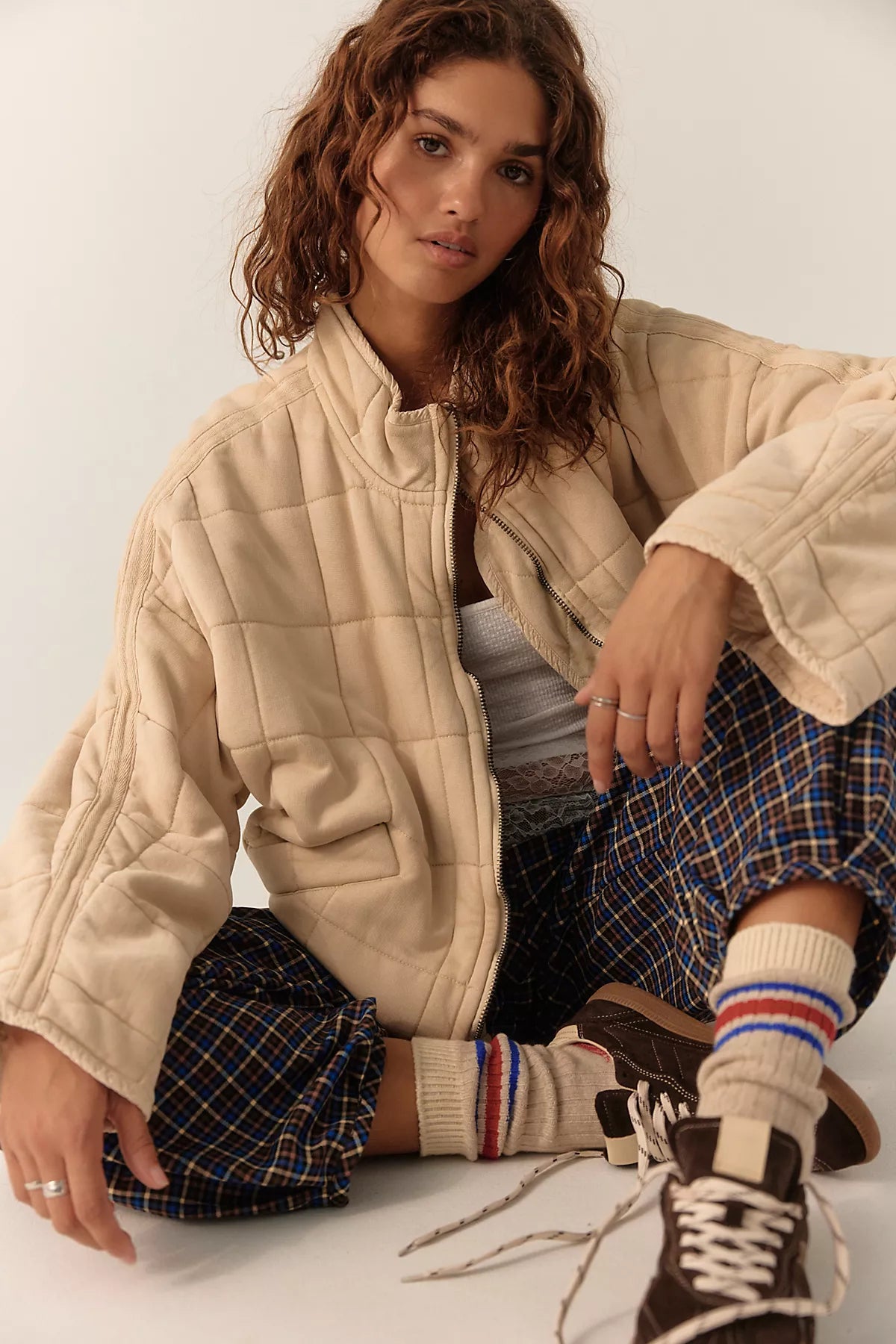 Dolman Quilted Knit Jacket