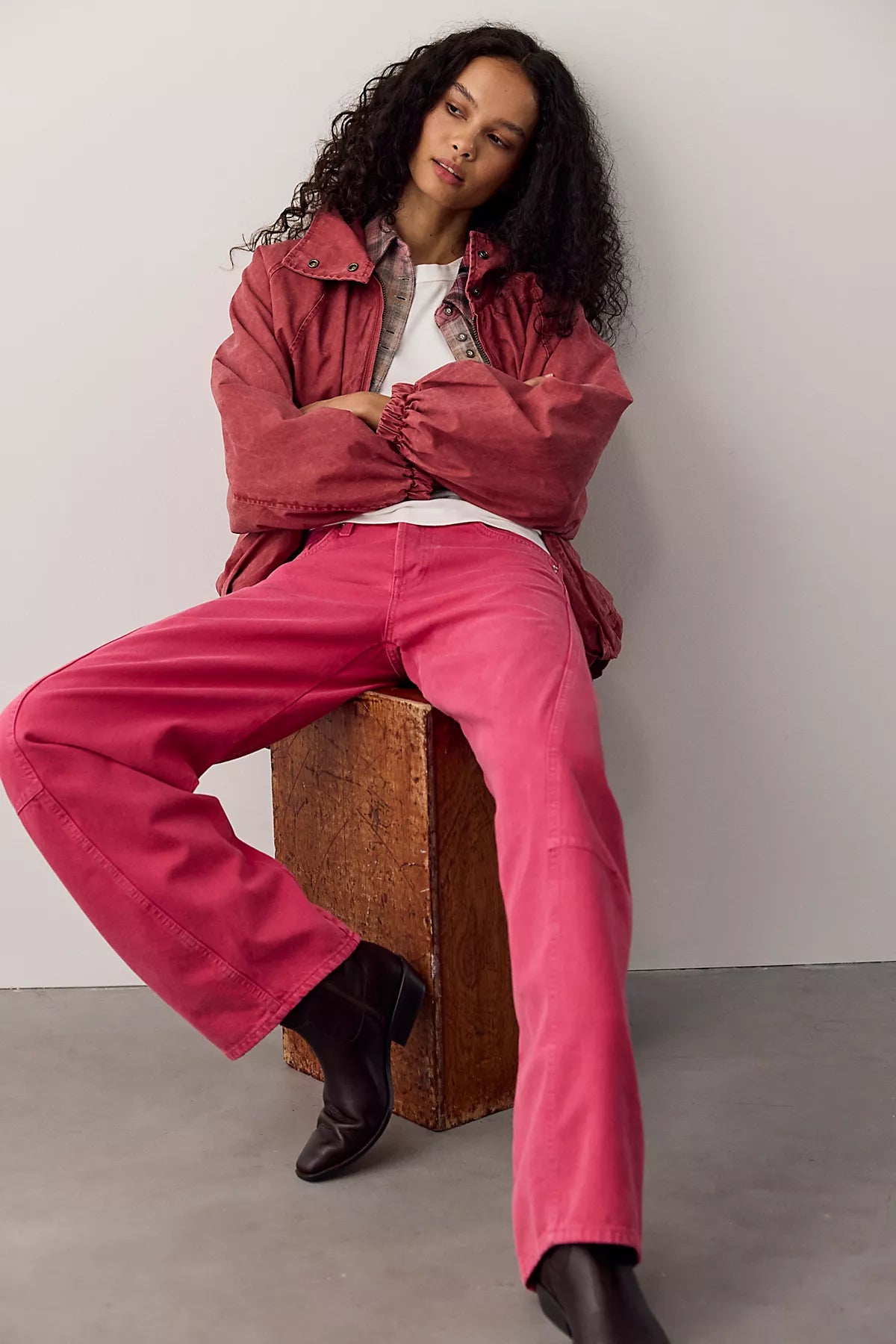 We The Free Fable Low-Rise Twisted Bowed Jeans