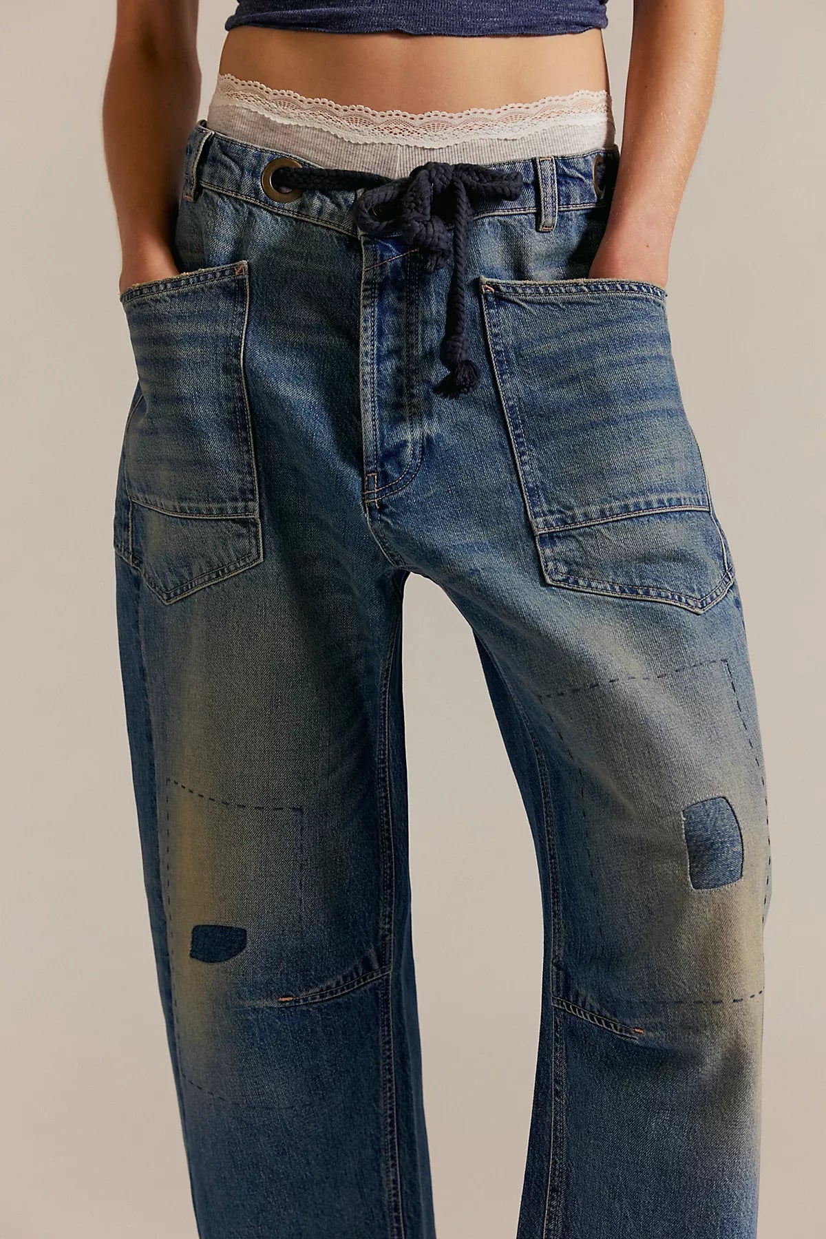 We The Free Moxie Pull-On Barrel Jeans