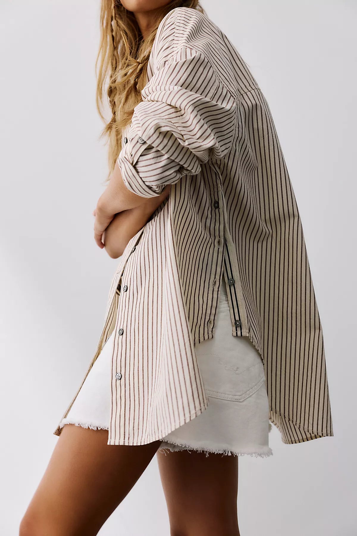 We The Free Lexi Striped Button Down Shirt