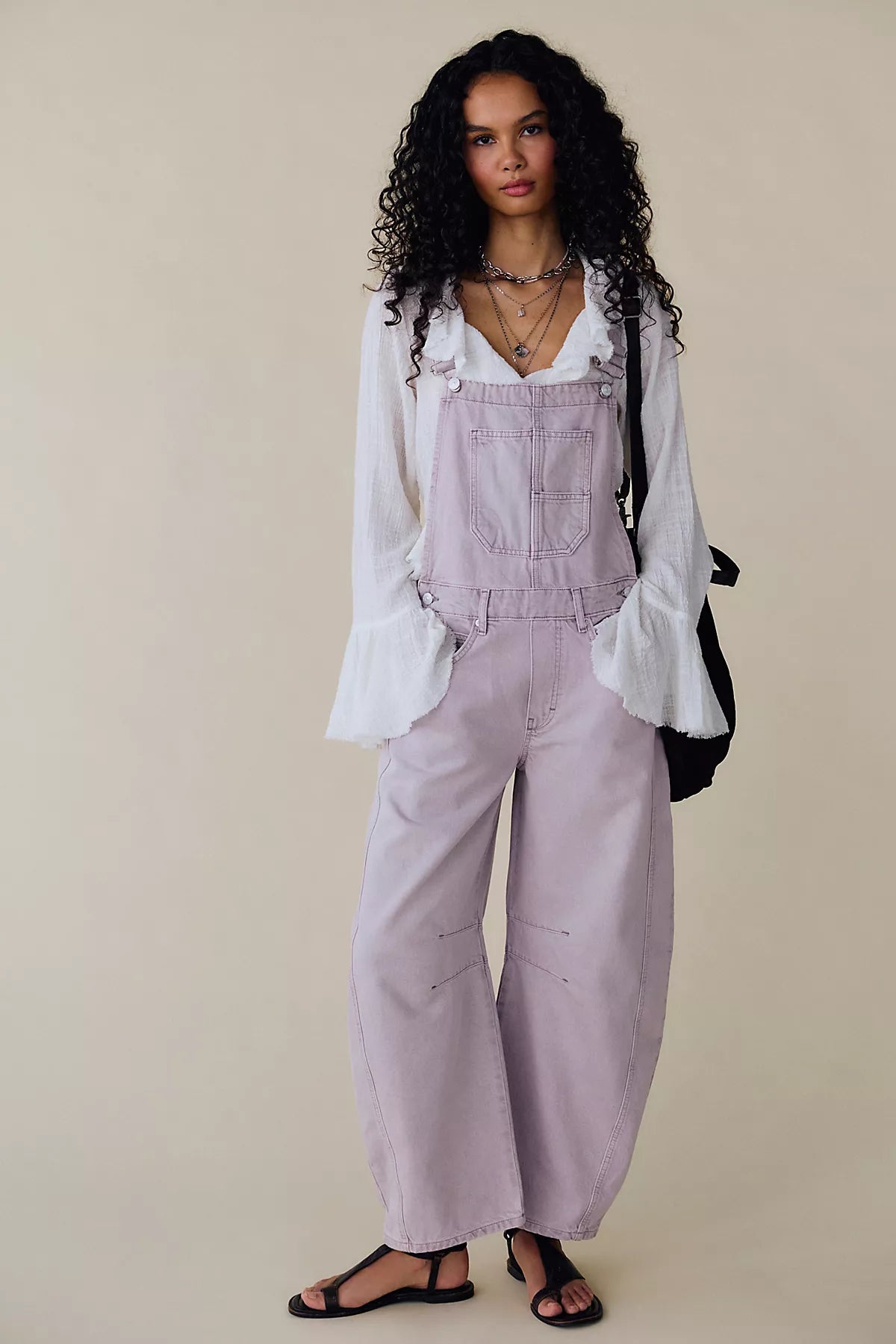 We The Free Good Luck Barrel Overalls