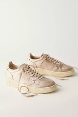 Autry Medalist Satin Low-Top Sneakers
