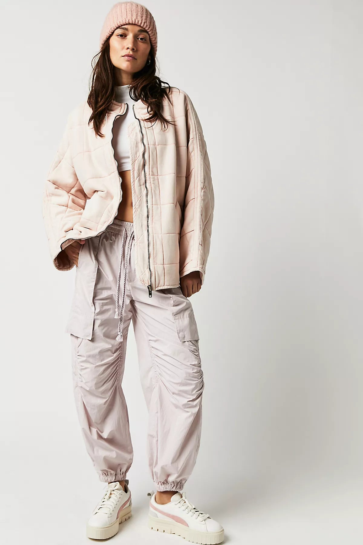 Dolman Quilted Knit Jacket