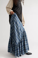Emberwood Flannel Maxi Skirt