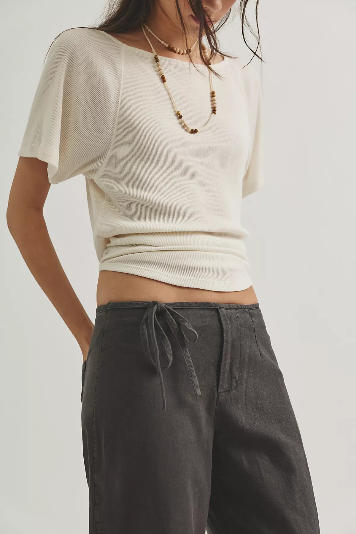 Amelia Side-Tie Linen Pants