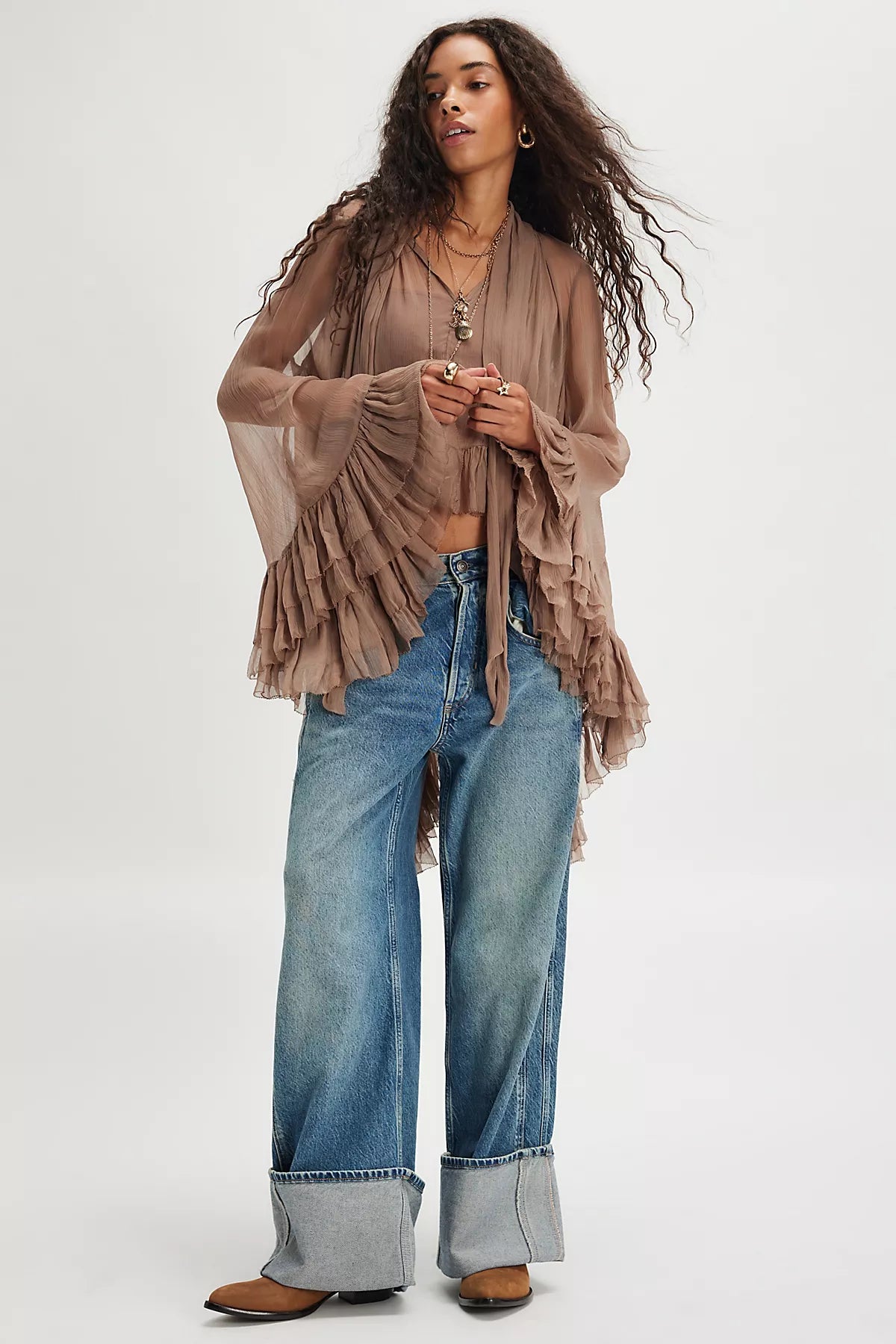 Full Sleeve Frill Top