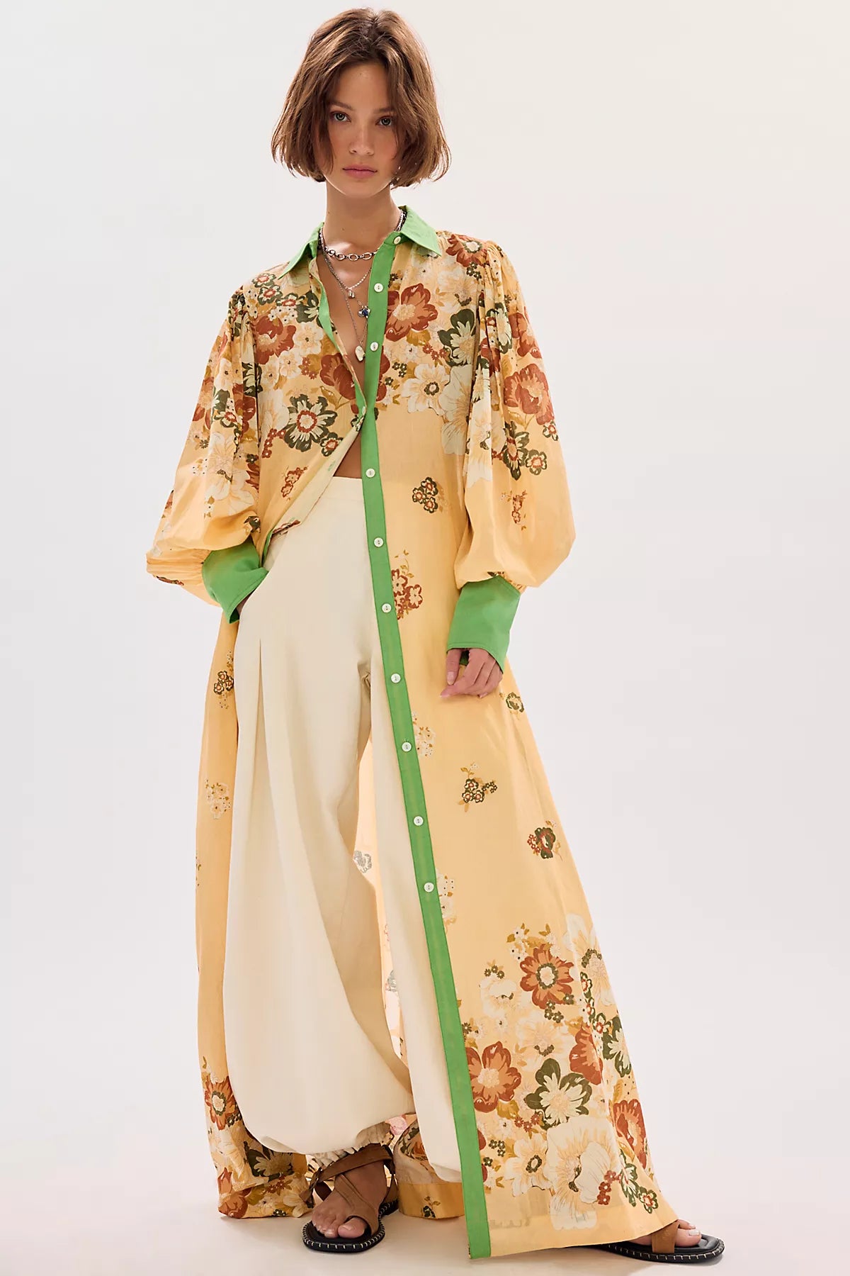 Bohemian Traders Blair Billow Maxi Shirtdress