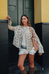 Lotty Jacquard Band Jacket