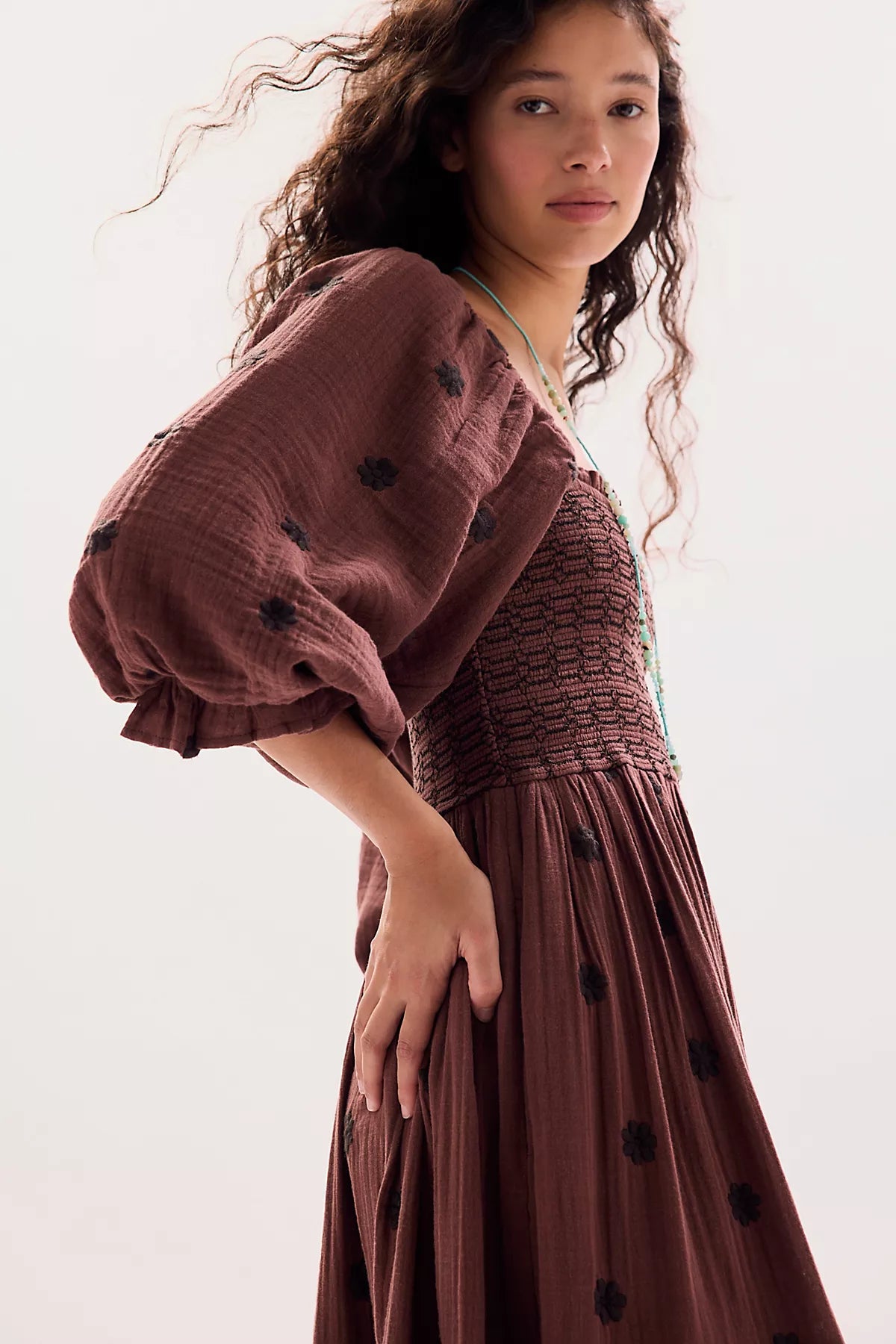 Dahlia Embroidered Maxi Dress