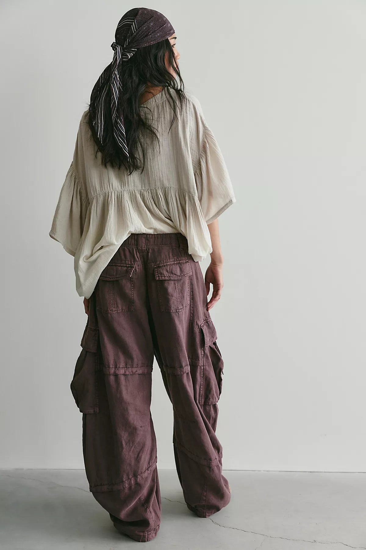 We The Free Reef Curved Linen Cargo Pants