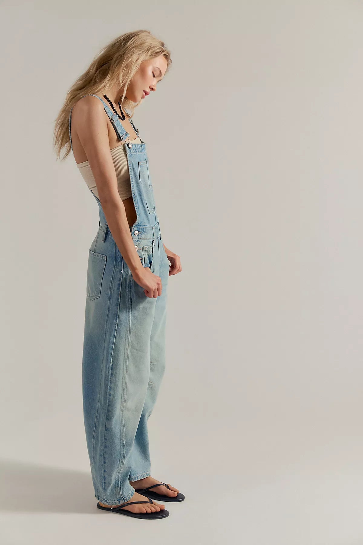 We The Free Good Luck Barrel Overalls