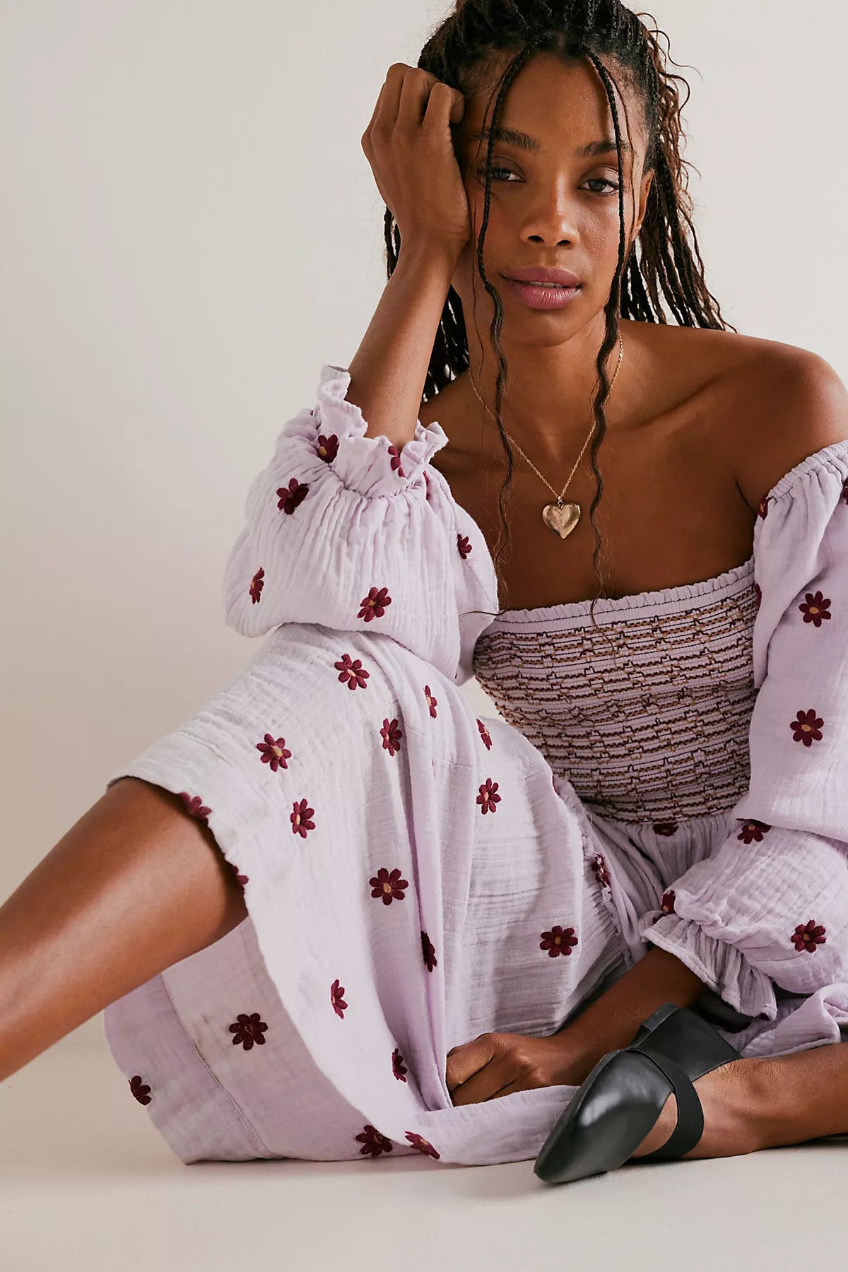 Dahlia Embroidered Maxi Dress