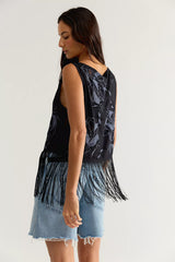 Carlie Fringe Top