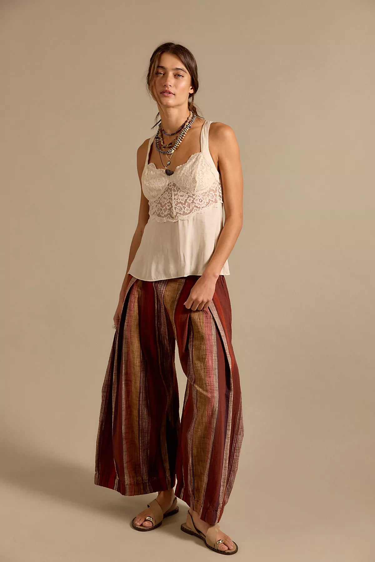 Can't Hide Wide-Leg Pull-On Harem Pants