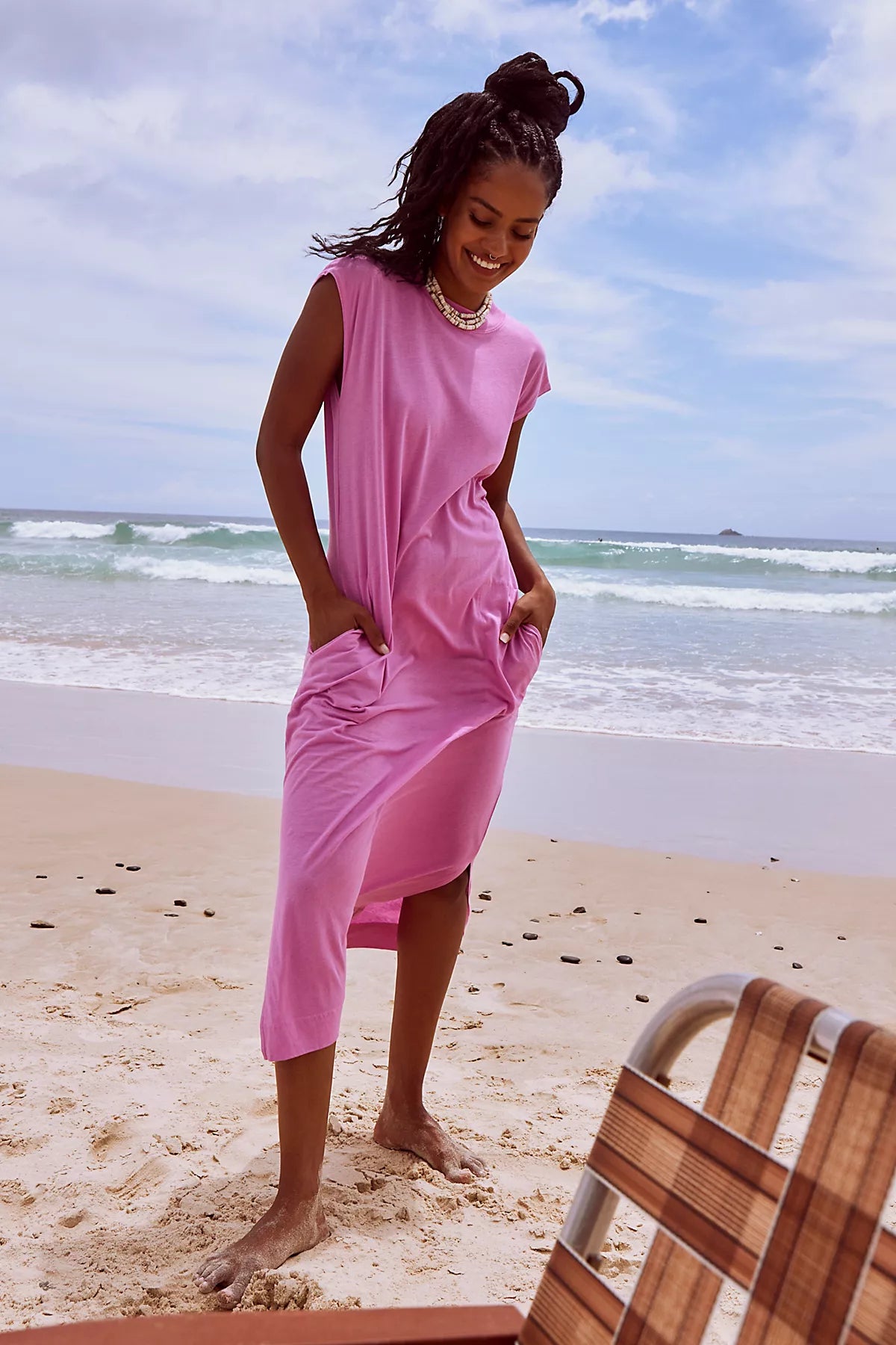 All Day Long Midi T-Shirt Dress