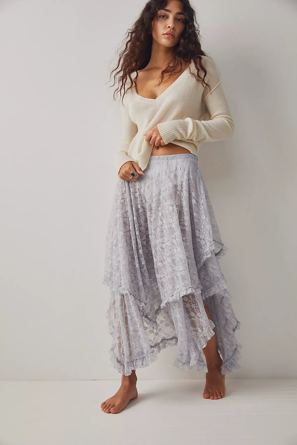 French Courtship Maxi Slip Skirt